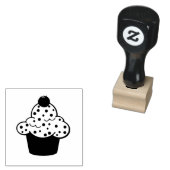 Bakkerij Zakelijke Cupcake Rubber Stamp Rubberstempel (Gestempeld)