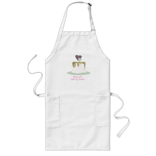 Bakkerij Zakelijke Tier Weddenschap van één laag C Lang Schort (Voorkant)