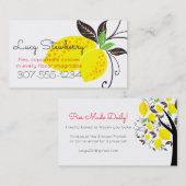 bakkerijbakkersbakkersbakkerswaren voor citroenbak visitekaartje (Voorkant / Achterkant)