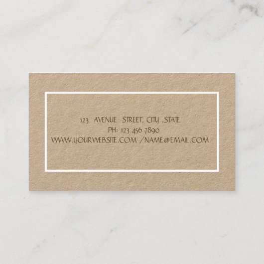 Bakkerijbakkerswaren Visitekaartje (Achterkant)