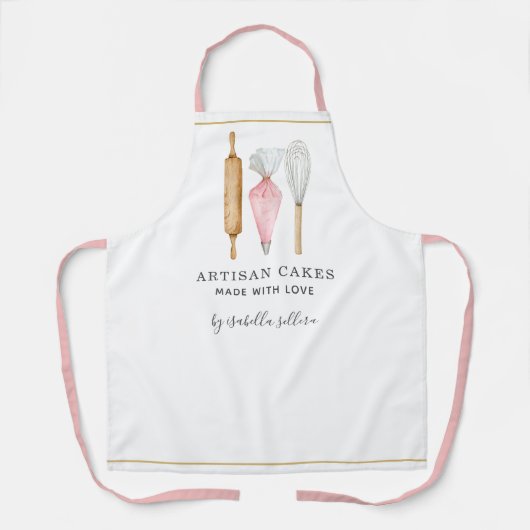 Bakkerijbanketbakken voor Waterverf Schort (Voorkant)