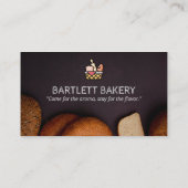 bakkerijbedrijf | Elegant schoolbord Visitekaartje (Achterkant)