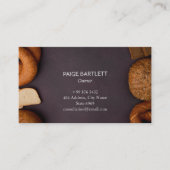 bakkerijbedrijf | Elegant schoolbord Visitekaartje (Voorkant)