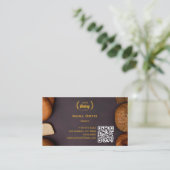 bakkerijbedrijf | Elegante gouden tarwe Visitekaartje (Staand voorkant)