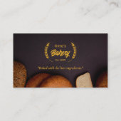 bakkerijbedrijf | Elegante gouden tarwe Visitekaartje (Achterkant)