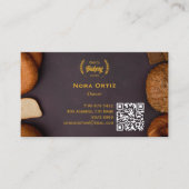 bakkerijbedrijf | Elegante gouden tarwe Visitekaartje (Voorkant)