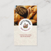 bakkerijbedrijf | Gebakken dagelijks brood bedrijf Visitekaartje (Achterkant)
