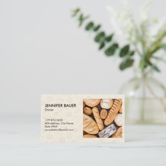 bakkerijbedrijf | Warm Brood Classic Visitekaartje (Staand voorkant)