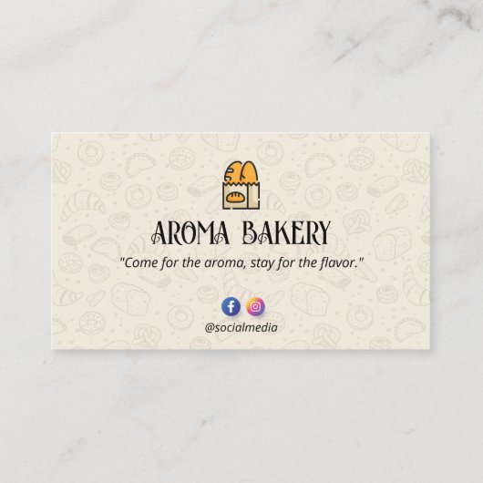 bakkerijbedrijf | Warm Brood Classic Visitekaartje (Achterkant)