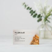 bakkerijbedrijf | warme broodmand visitekaartje (Staand voorkant)