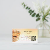 bakkerijbedrijf | warme broodmand visitekaartje (Staand voorkant)