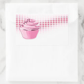 bakkerijbont rechthoekige sticker (Tas)