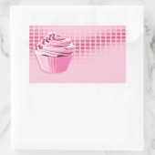 bakkerijbont rechthoekige sticker (Tas)