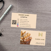 Bakkerijbrood gebak perzik QR code logo Visitekaartje