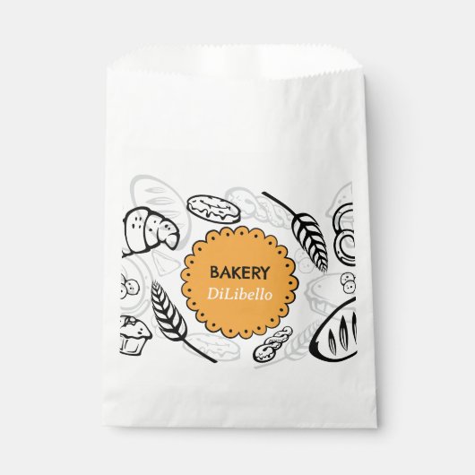 Bakkerijbrood illustraties bedankzakje (Voorkant)