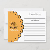 Bakkerijbroodillustraties Recept Kaart (Voorkant)