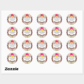 Bakkerijdozen Ronde Sticker (Vel)