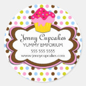 Bakkerijdozen Ronde Sticker (Voorkant)