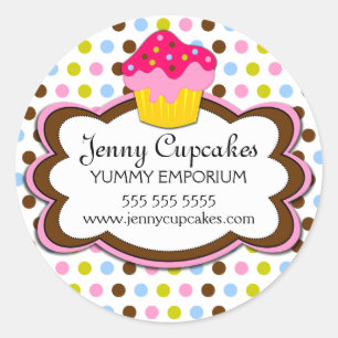 Bakkerijdozen Ronde Sticker