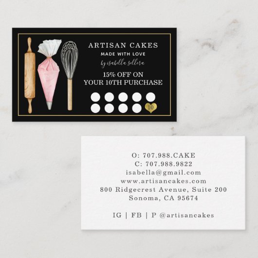 Bakkerije Chef Bakers Tools Black Loyalty (Voorkant / Achterkant)