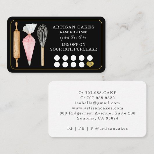 Bakkerije Chef Bakers Tools Black Loyalty (Voorkant / Achterkant)