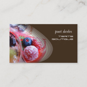 Bakkerijen, banketbakkers, visitekaartjes sjabloon