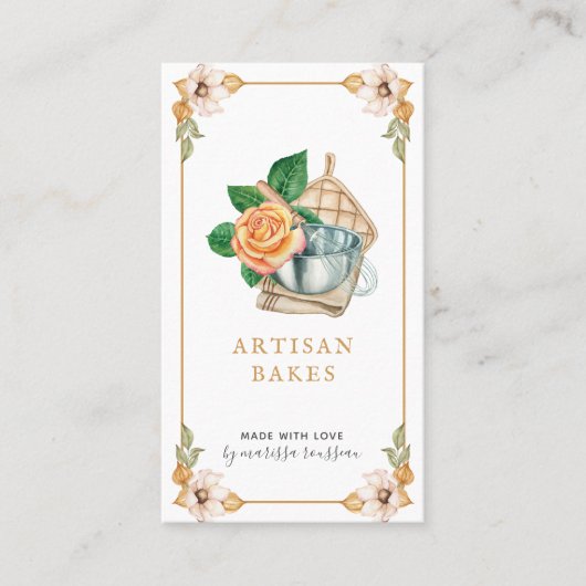 Bakkerijen en bakkerijen voor Waterverf met gereed Visitekaartje (Voorkant)