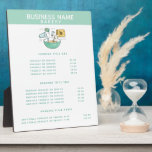 Bakkerijen | Prijzen en services Display Plaque Fotoplaat<br><div class="desc">Ontwerp van de illustratie van de bankkaarsen voor zakelijk lezen van bakkerijen Pastel,  professioneel en uniek ontwerp voor uw bedrijf. Overeenkomende producten zijn te vinden in het collectie Bakery Business Bread Recipe. Als je vragen hebt,  voel je vrij om contact met me op te nemen.</div>