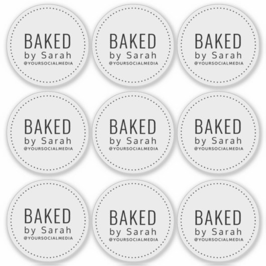 Bakkerijen, verpakkingsmateriaal, vinylStickers Sticker (Voorkant)