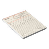 Bakkerijfactuur Notitieblok (Schuin)