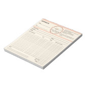 Bakkerijfactuur Notitieblok (Linkerzijde)