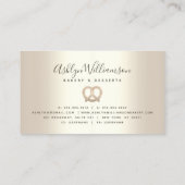 Bakkerijgebak Chef Catering Gold Glitter Drivers Visitekaartje (Achterkant)