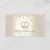 Bakkerijgebak Chef Catering Gold Glitter Drivers Visitekaartje (Voorkant)