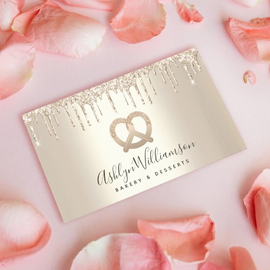 Bakkerijgebak Chef Catering Gold Glitter Drivers Visitekaartje