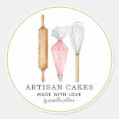 Bakkerijgebak Etiket banketbakkerswaren (Voorkant)