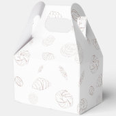 Bakkerijgebak in het ovenpatroon Baby shower Bedankdoosjes (Voorkant)