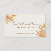 Bakkerijgebak van tarwebrood Visitekaartje (Voorkant)