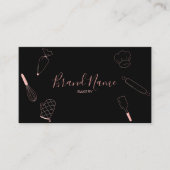 Bakkerijgebakken Roos Gold Whisk Chef minima Visitekaartje (Voorkant)