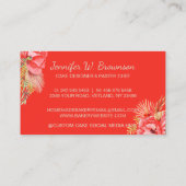 Bakkerijgebruiksvoorwerpen met Rustic Basket rood Visitekaartje (Achterkant)