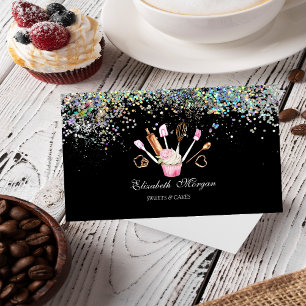 Bakkerijgereedschap Cupcake Kleurrijke Confetti, Z Visitekaartje
