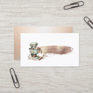 Bakkerijgereedschap handgereedschap vintage mixer visitekaartje