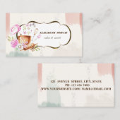 Bakkerijgereedschap ,Waterverf penseelstreek Visitekaartje (Voorkant / Achterkant)