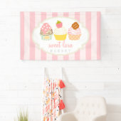Bakkerijkafwerking Retro Sweet Cupcakes Cute Bouti Spandoek (Insitu)