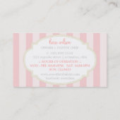 Bakkerijkafwerking Retro Sweet Cupcakes Cute Bouti Visitekaartje (Achterkant)