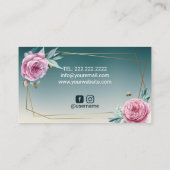 Bakkerijkdarm en Blauwgroen bijenkap Visitekaartje (Achterkant)