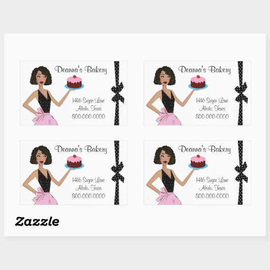 Bakkerijkers met DIVAtude Rechthoekige Sticker (Vel)