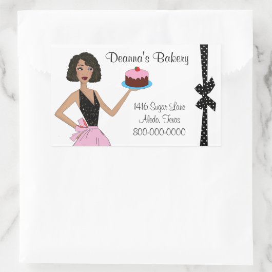 Bakkerijkers met DIVAtude Rechthoekige Sticker (Tas)