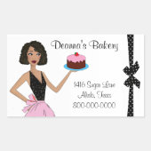 Bakkerijkers met DIVAtude Rechthoekige Sticker (Voorkant)