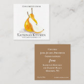 Bakkerijkeukens Vruchtenpasteitjes Vierkante Visitekaartje (Voorkant / Achterkant)