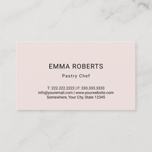 Bakkerijkgebak Dekkaftapper Pipet Heart Logo Visitekaartje (Achterkant)